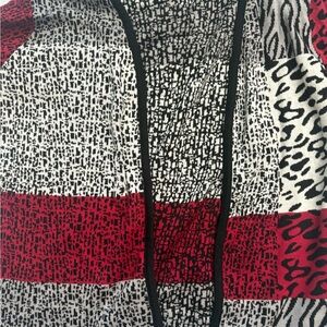 Red and Black Patterned Jacket